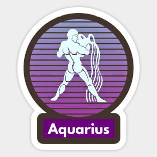 Aquarius (zodiak Birthday) Sticker